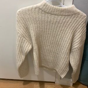 Thick white comfy oversized sweater